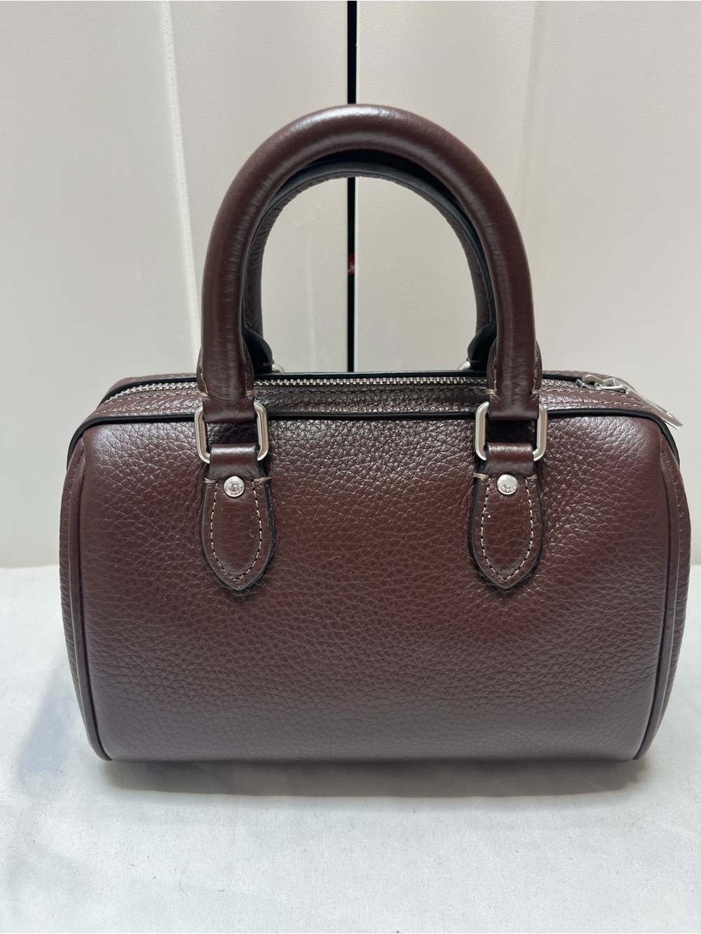 Coach Mini Rowan Maple Color with Silver Hardware - Picture 2 of 9